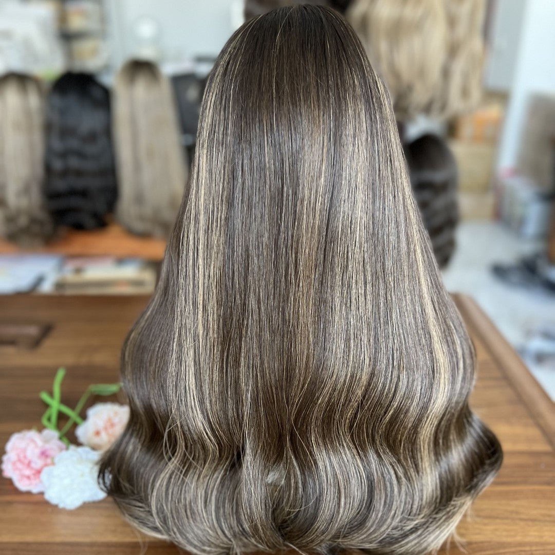Top Lace Wig #2HL Must-Have Style – Temporary Wavy Texture