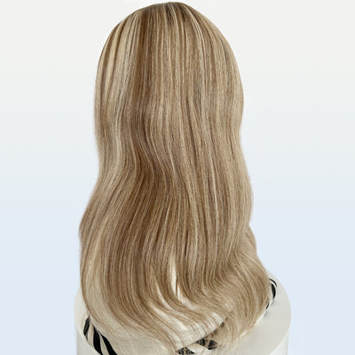 Wholesale Ash Brown Silk Base Hair Toppers for Women