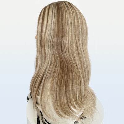 Wholesale Ash Brown Silk Base Hair Toppers for Women