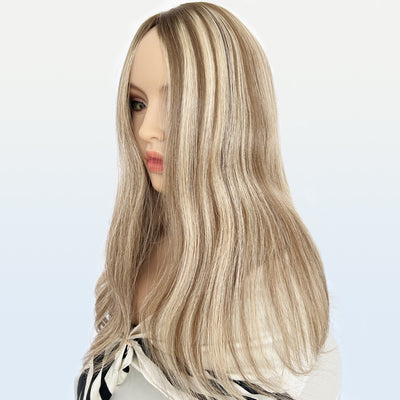 Wholesale Ash Brown Silk Base Hair Toppers for Women
