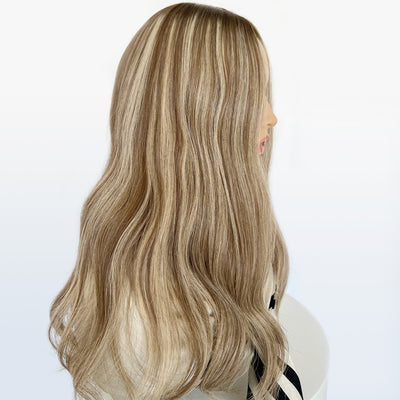 Wholesale Ash Brown Silk Base Hair Toppers for Women